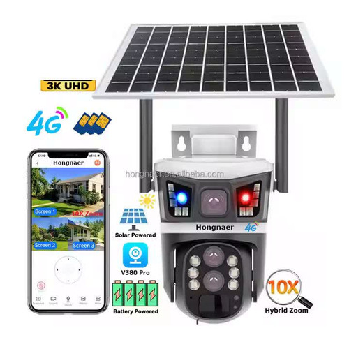 دوربین پنل خورشیدی سولار با قابلیت 10X زوم اپتیکال 10MP