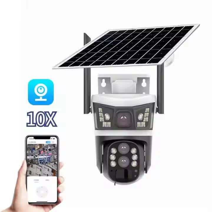 دوربین پنل خورشیدی سولار با قابلیت 10X زوم اپتیکال 10MP